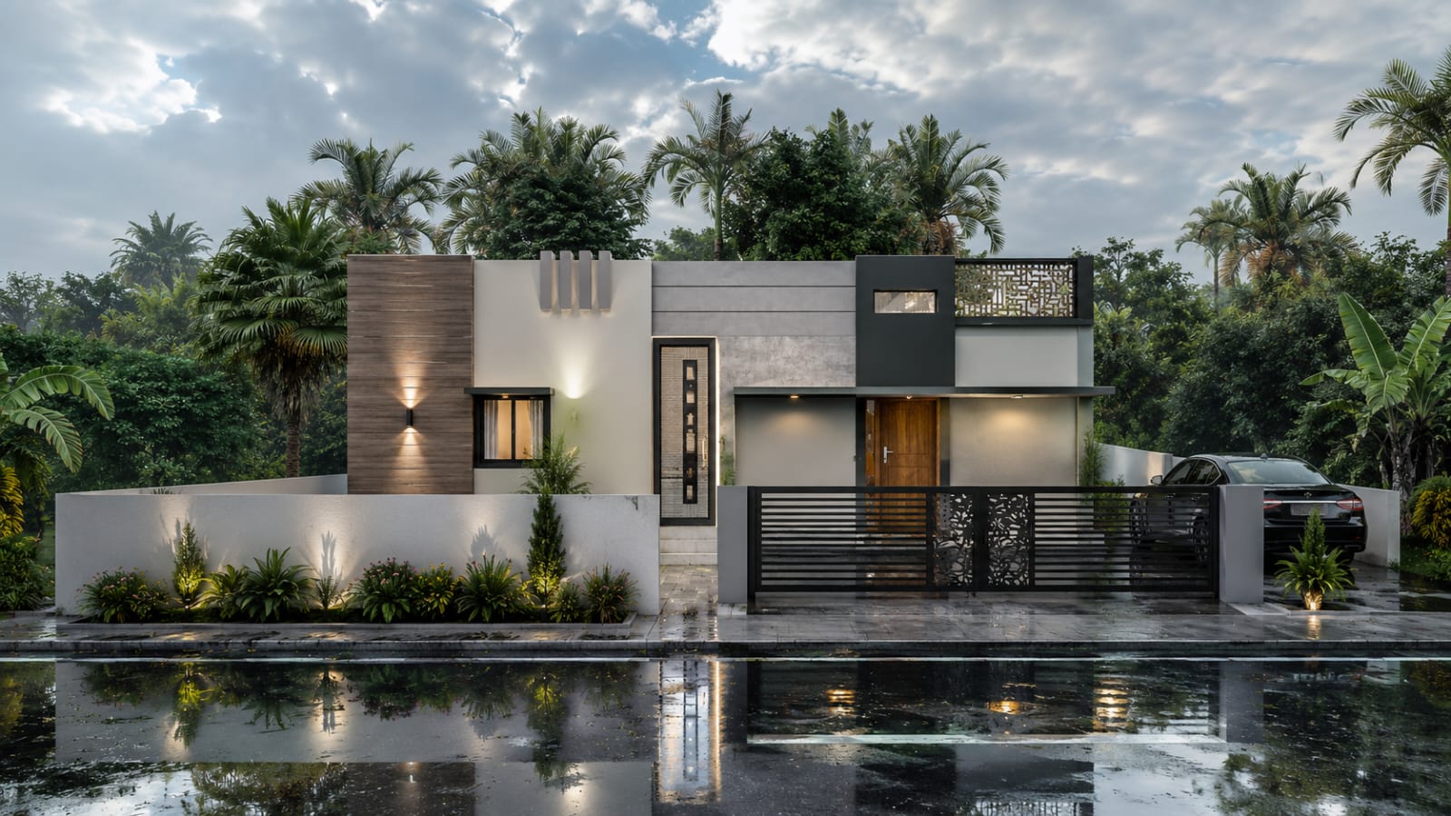 Exterior Design & Elevation by Siva Construction